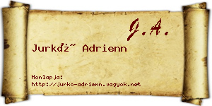 Jurkó Adrienn névjegykártya